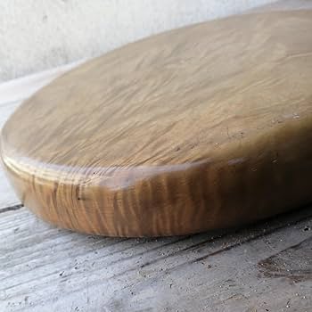 Amazon.co.jp: お盆 煎茶道具 木製 丸盆 くりぬき盆 茶道具 茶道